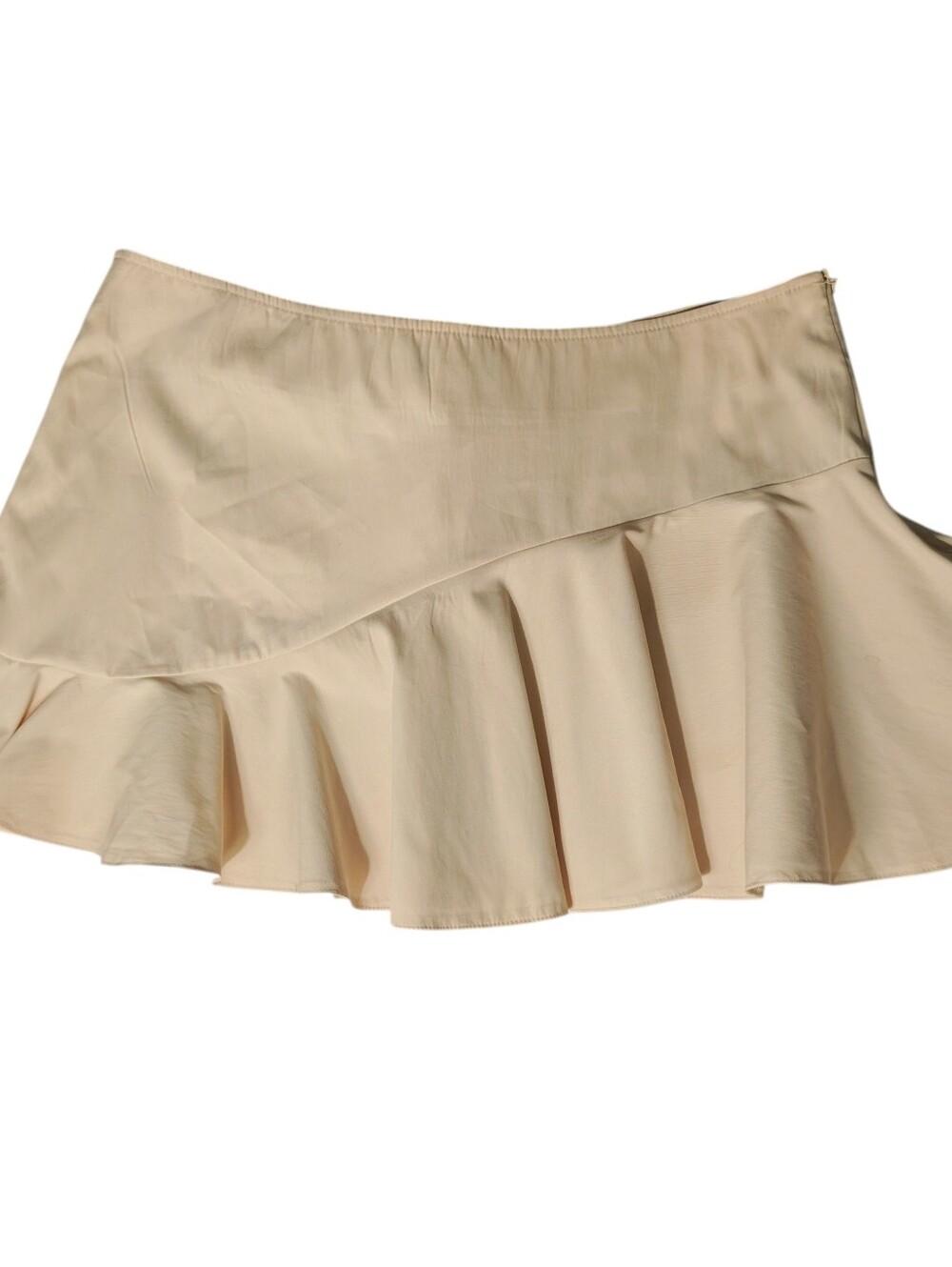 Pretty little things Beige Ruffle Mini Skirt Size 10 Feminine Cottagecore.